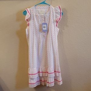 Summer embroider mini dress